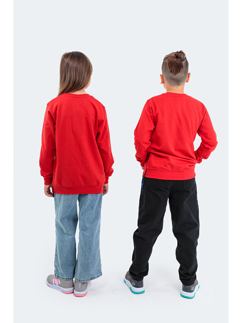 DUNA Unisex Çocuk Sweatshirt Kırmızı-6