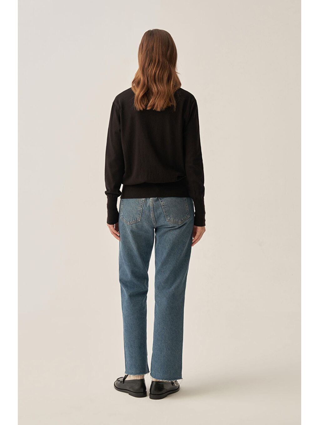 Siyah-Gold Dügmeli Kazak-2