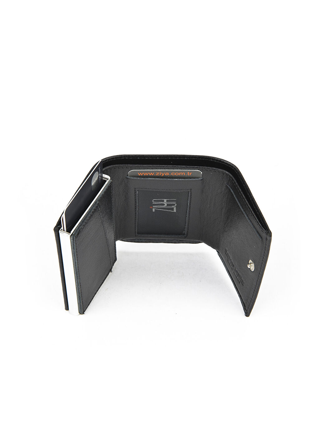 Erkek Hakiki Deri Mekanizmalı Cüzdan 1519841ZYMK12 Siyah-4