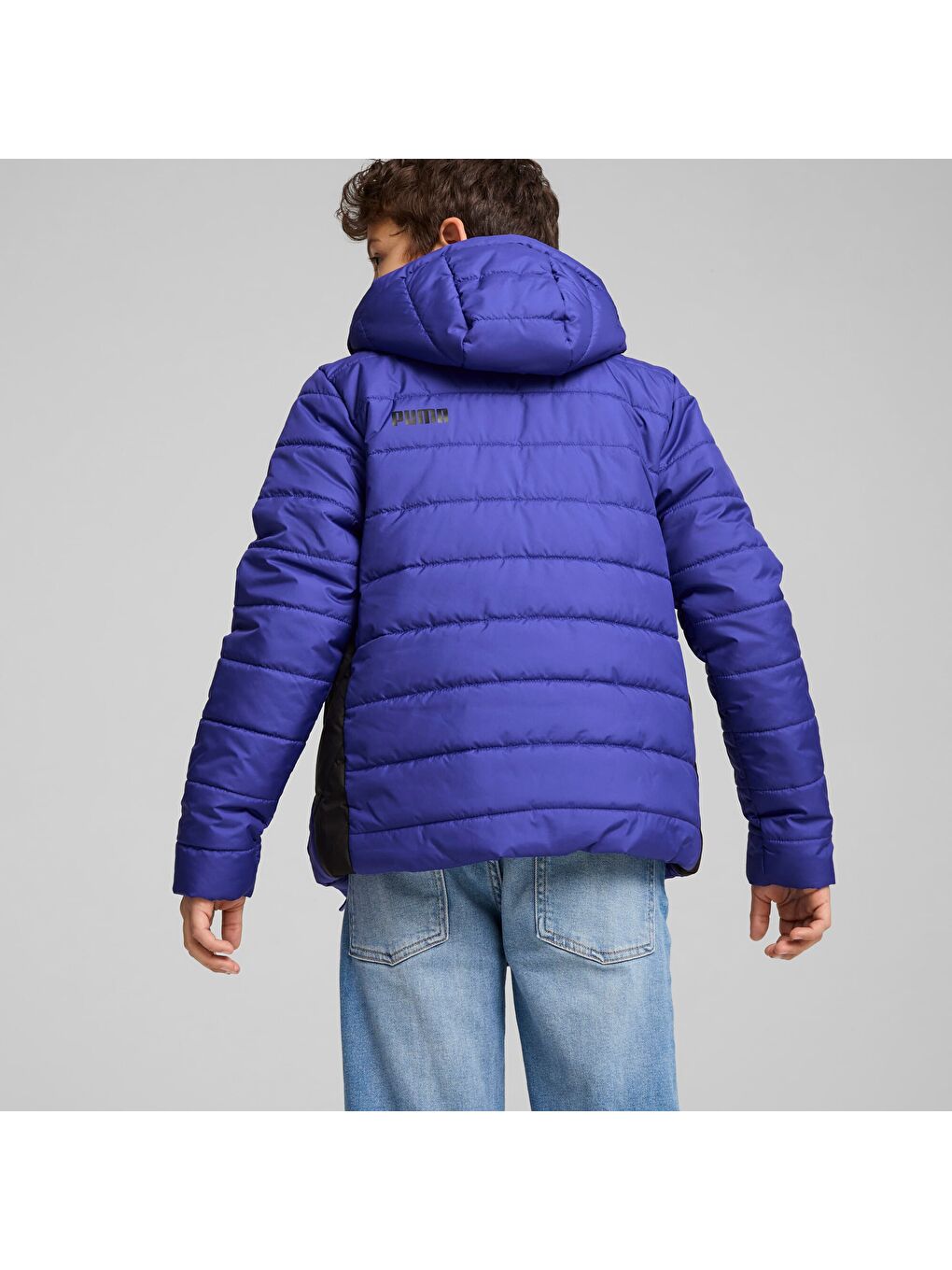 Mor ESSENTIALS Genç Çocuk Şişme Mont-1