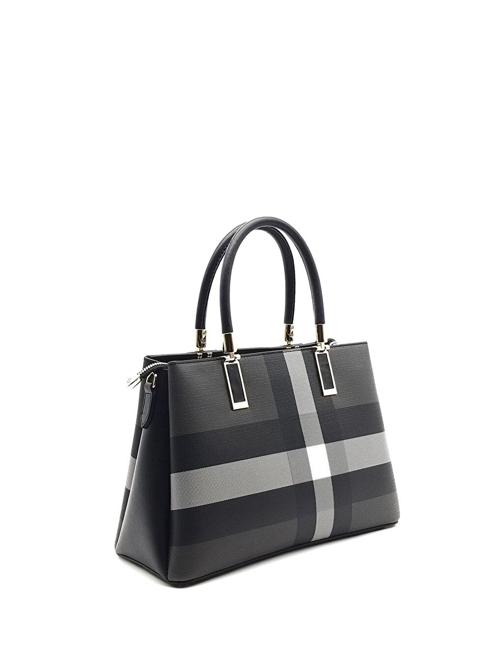 Siyah Kadın 1000-35832 SILVER POLO EL ÇANTASI M129 SİYAH-MAT SİYAH-2