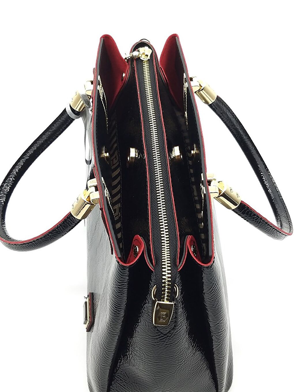 Siyah Kadın 1000-35832 SILVER POLO EL ÇANTASI M129 SİYAH-MAT SİYAH-3