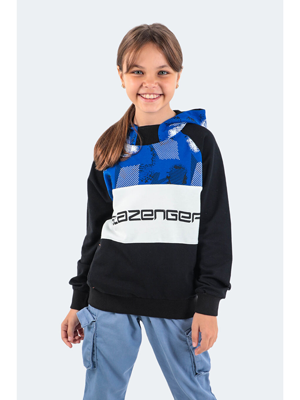 DRAGICA Unisex Çocuk Sweatshirt Siyah-5