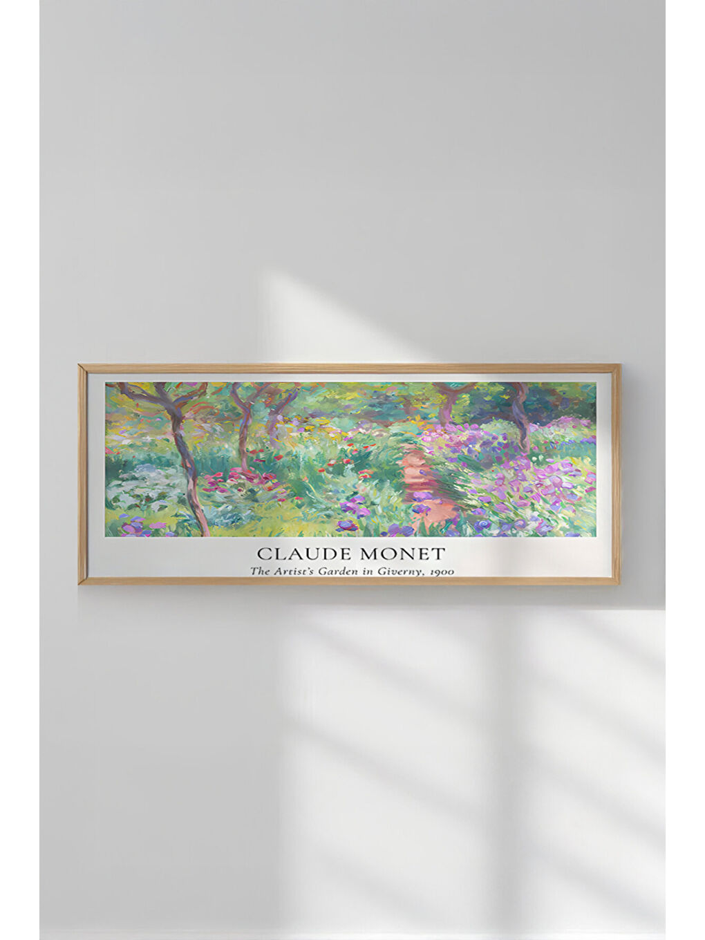 Beyaz Tek Parça Gerçek Ham Ahşap Yatay Panorama Çerçeveli Tablo - Model 24 - 50 x 120-3