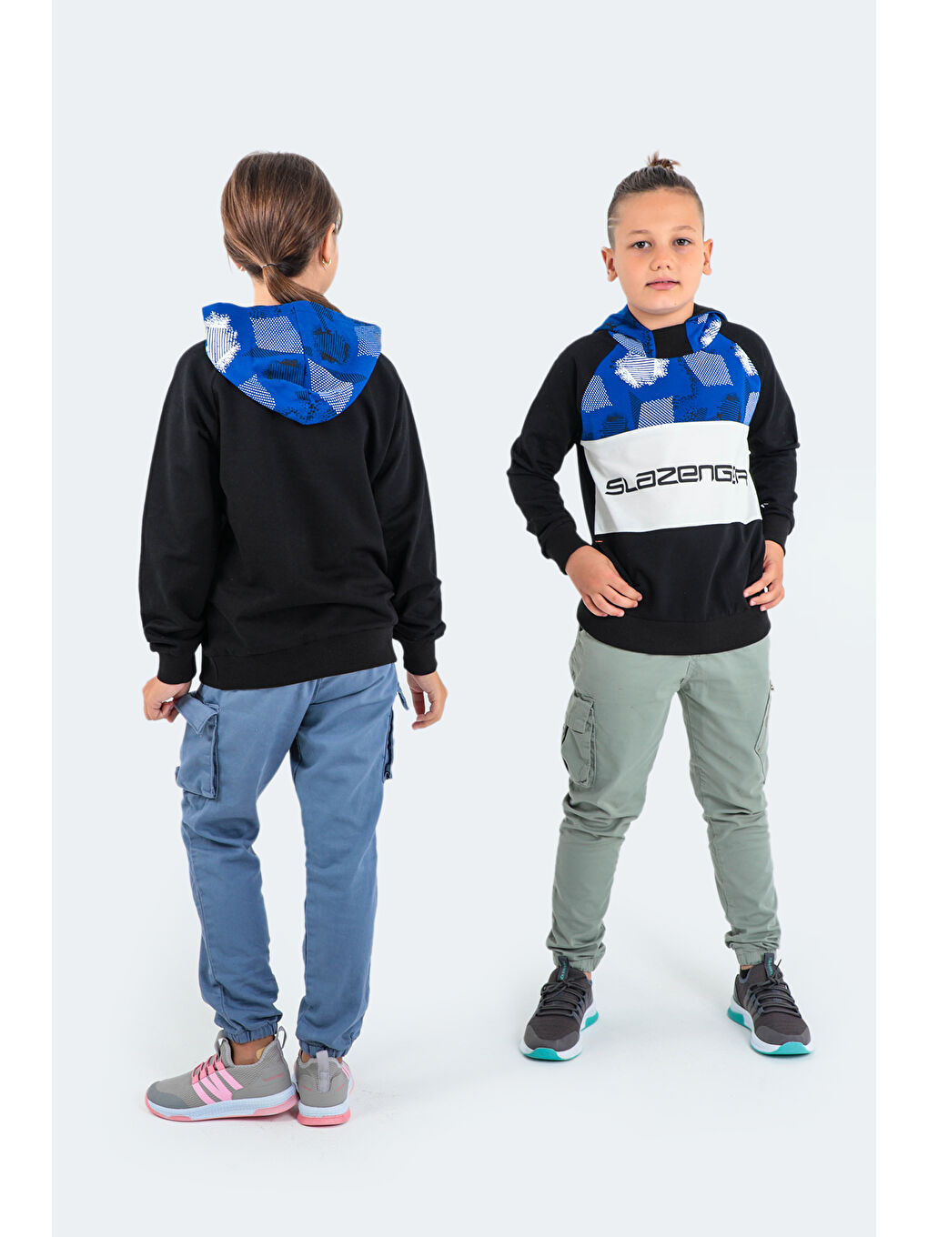 DRAGICA Unisex Çocuk Sweatshirt Siyah-6