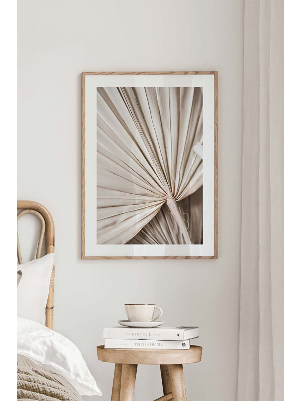 Beyaz Tek Parça Çerçeve Görünümlü Mdf Tablo - TEKHAMMDF33