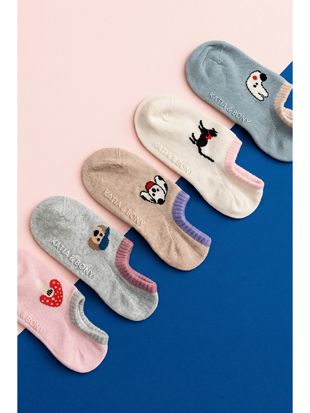 Karışık Çocuk 5'Li Desenli Step Çorap Çok Renkli-3