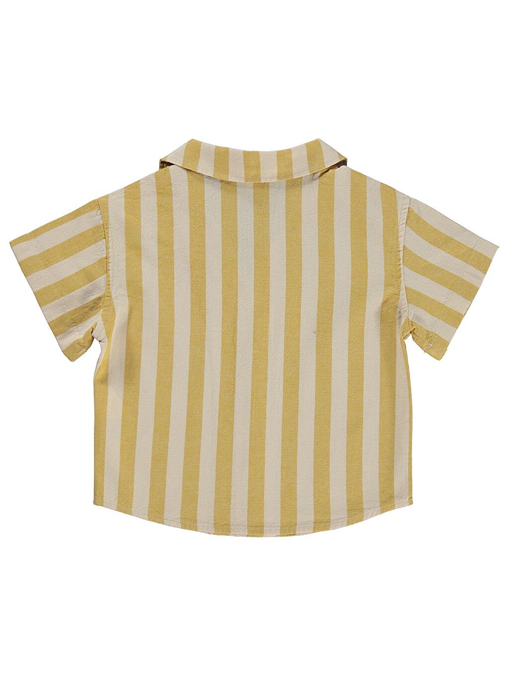 Sarı Baby Çizgili 6-18 Ay Gömlek - Hardal-1