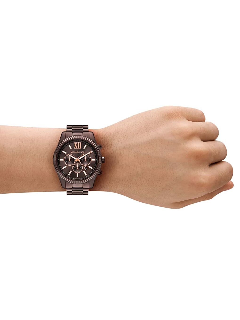 Kahverengi MK9224 Erkek Kol Saati-3