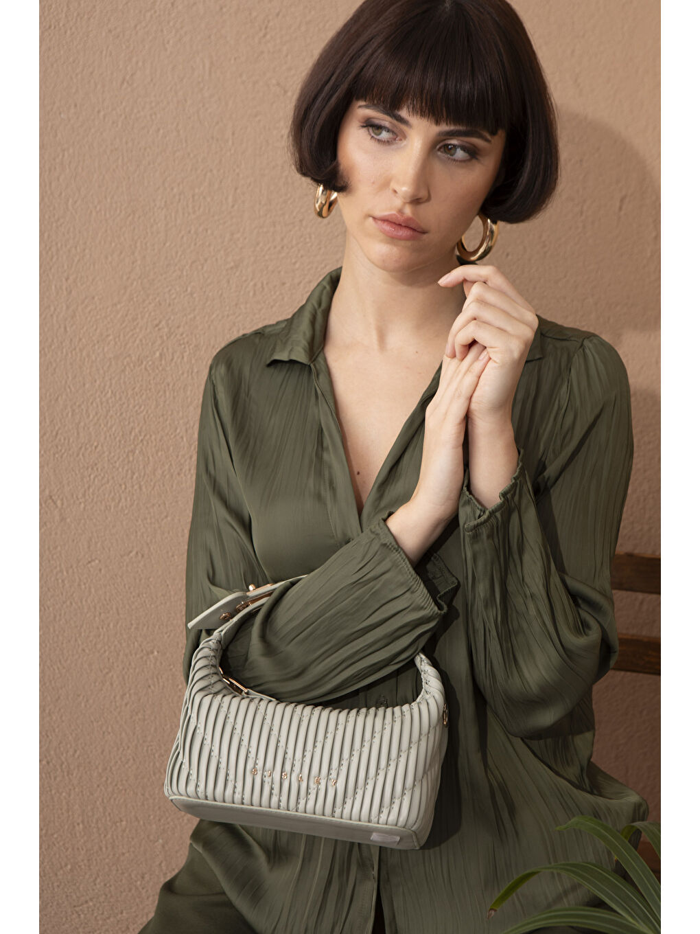 Sisley Yeşil Kadin El Çantasi Yeşi̇l SLY170 - 1