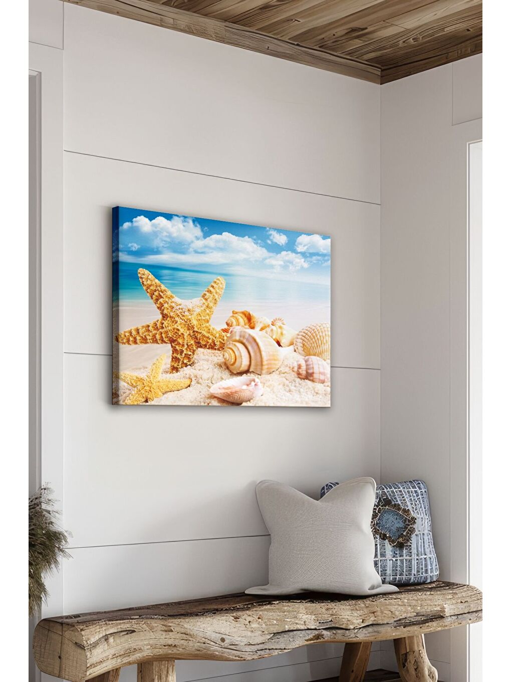 Beyaz Dekoratif Kanvas Tablo - FDC238 - ERSYFDC238-70100