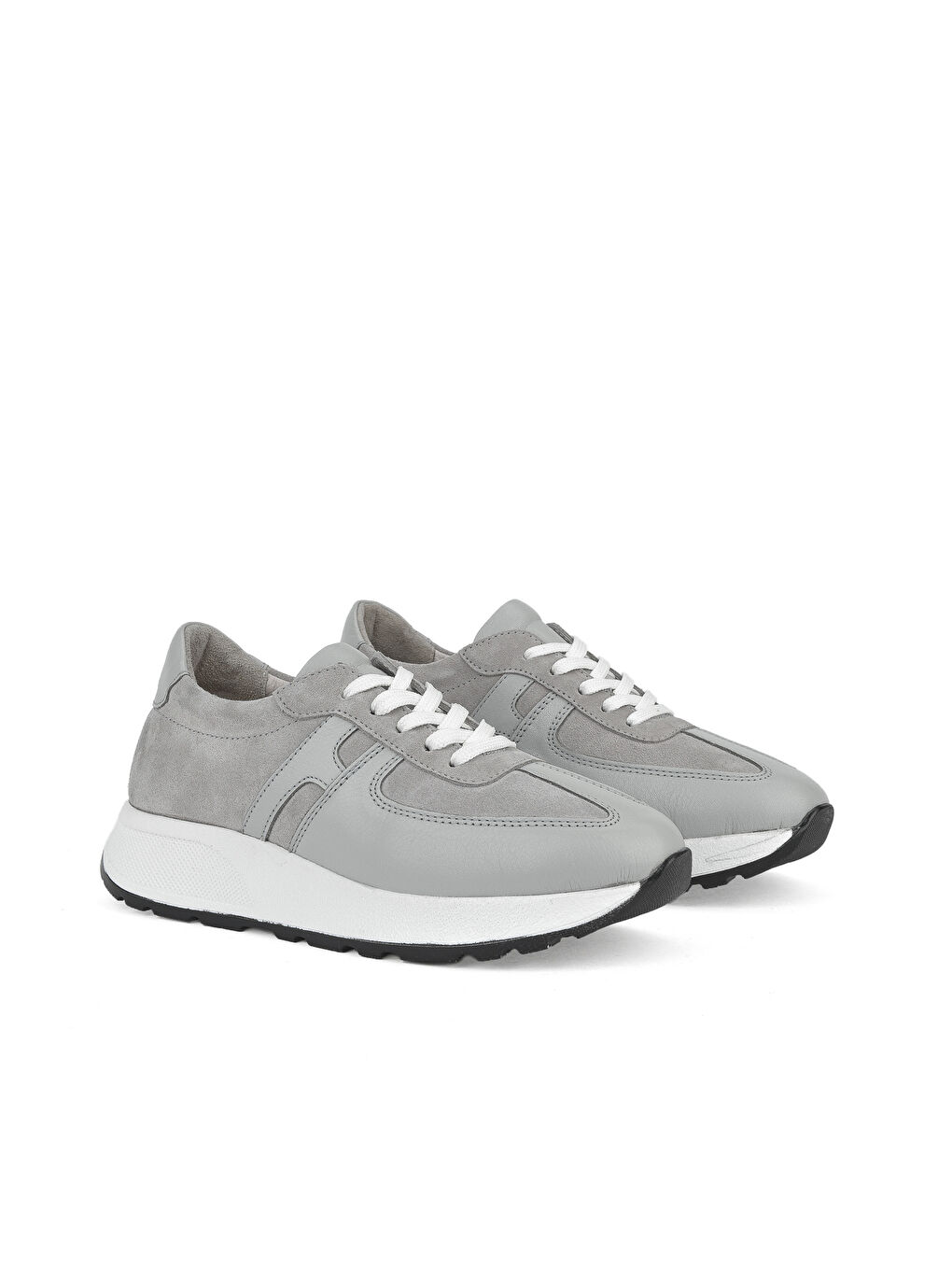 Kadın Hakiki Deri Sneaker 1511050Z2050 Gri-1
