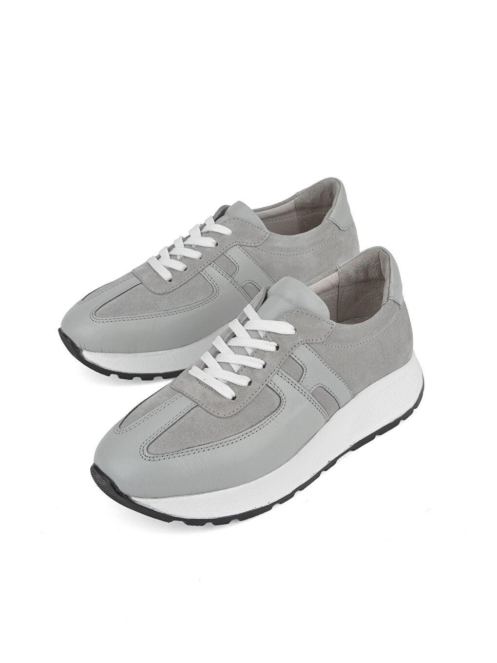 Kadın Hakiki Deri Sneaker 1511050Z2050 Gri-4
