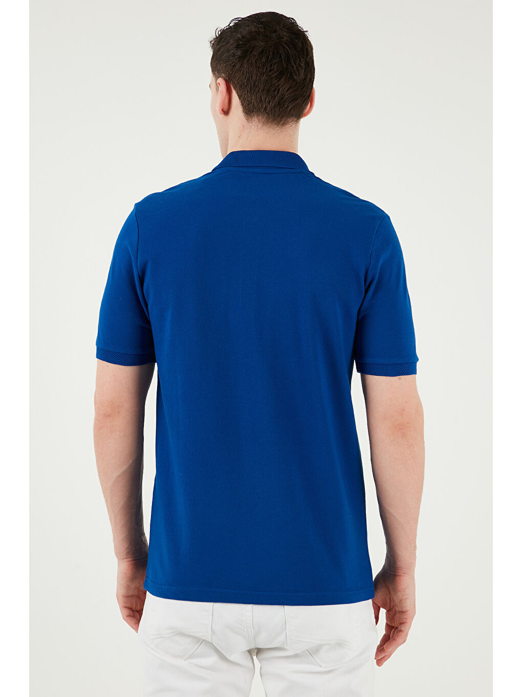 Mavi Pamuklu Regular Fit Yarım Fermuarlı Polo Yaka %100 Pamuk Tişört 5903008-6