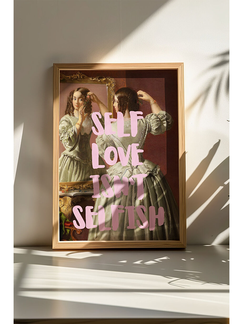 Beyaz Tek Parça Gerçek Ham Ahşap Çerçeveli Tablo - Model 30 - ARTSMDFTEK30-3348-1