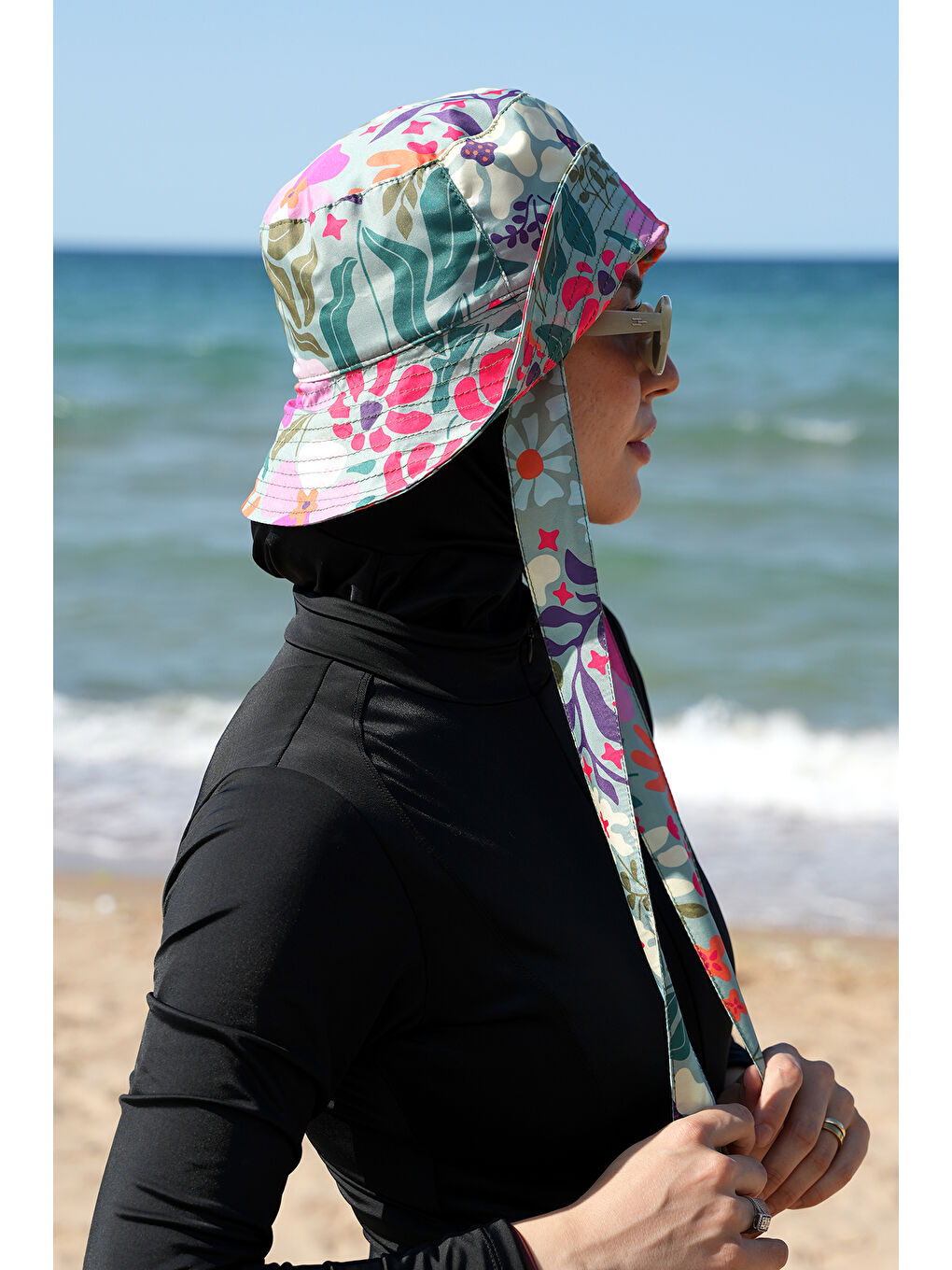 Yeşil Remsa Bağlamalı Bucket Şapka RŞBUC-02 Patara-2