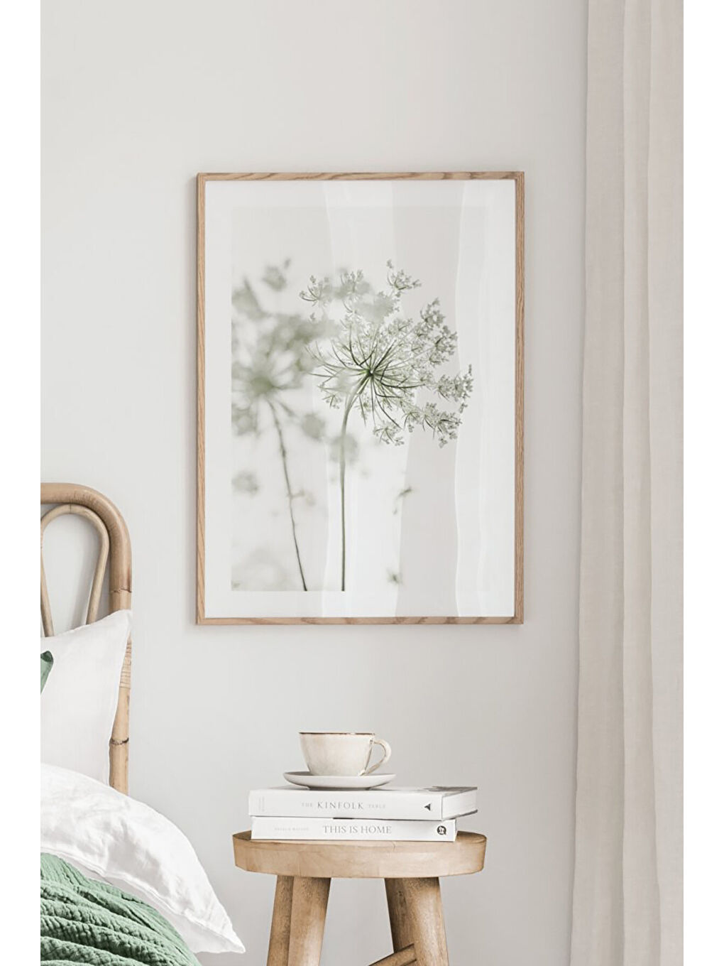 Beyaz Tek Parça Çerçeve Görünümlü Mdf Tablo - TEKHAMMDF36