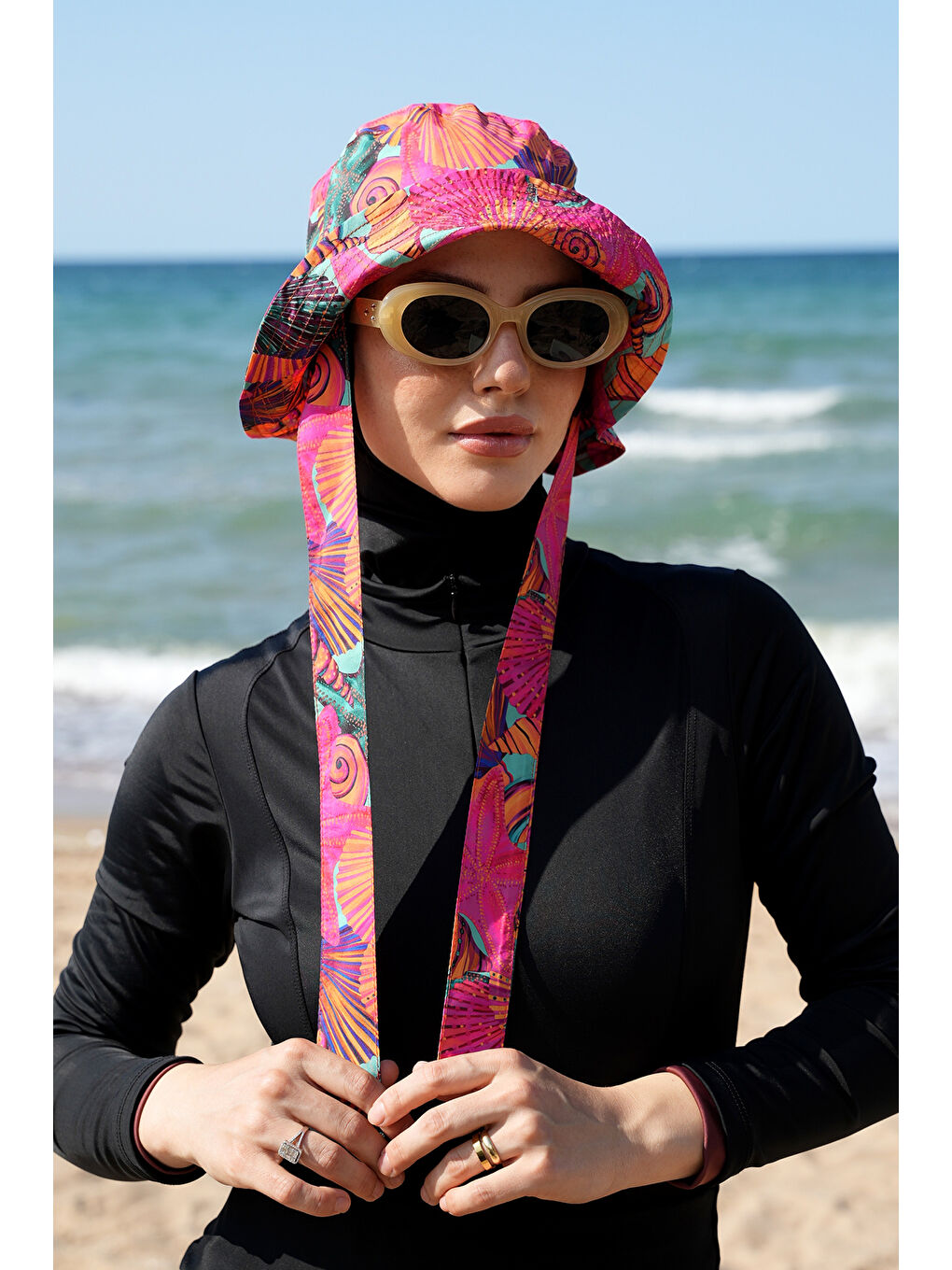 Pembe Remsa Bağlamalı Bucket Şapka RŞBUC-02 Color Shell-1