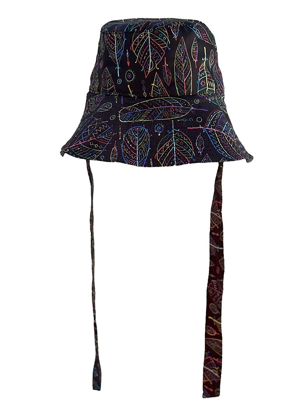 Siyah Remsa Bağlamalı Bucket Şapka RŞBUC-02 Hülya Merve-1