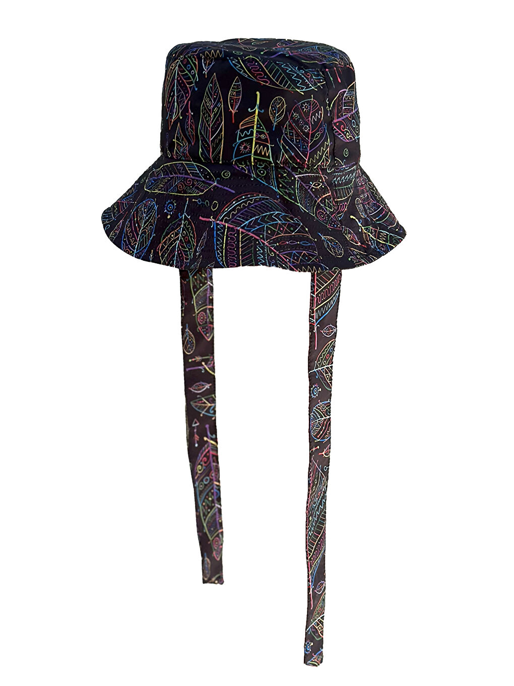 Siyah Remsa Bağlamalı Bucket Şapka RŞBUC-02 Hülya Merve-2