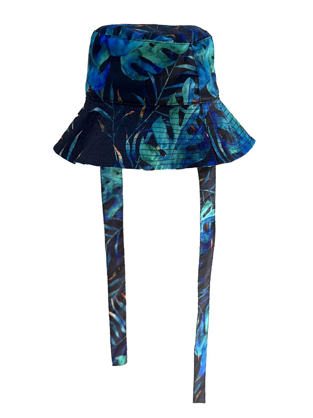 Siyah Remsa Bağlamalı Bucket Şapka RŞBUC-02 Tropikal