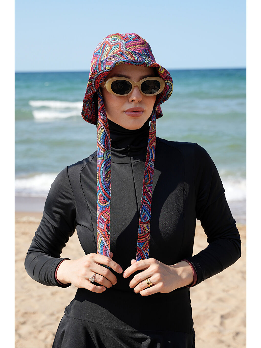 Kırmızı Remsa Bağlamalı Bucket Şapka RŞBUC-02 Tuna-1