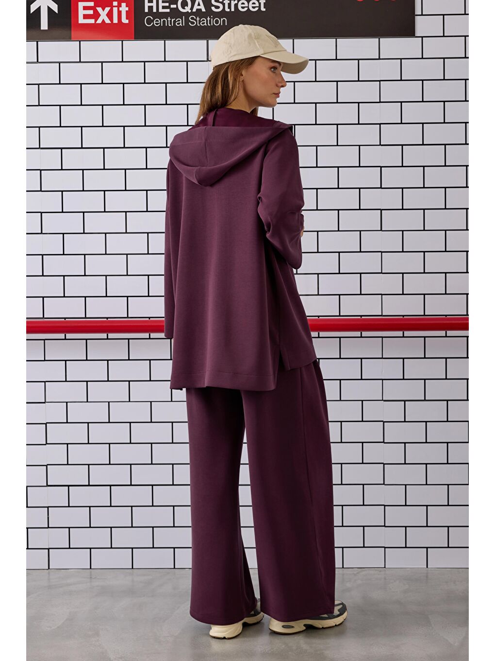 Örme Modal Sweat Bordo-4