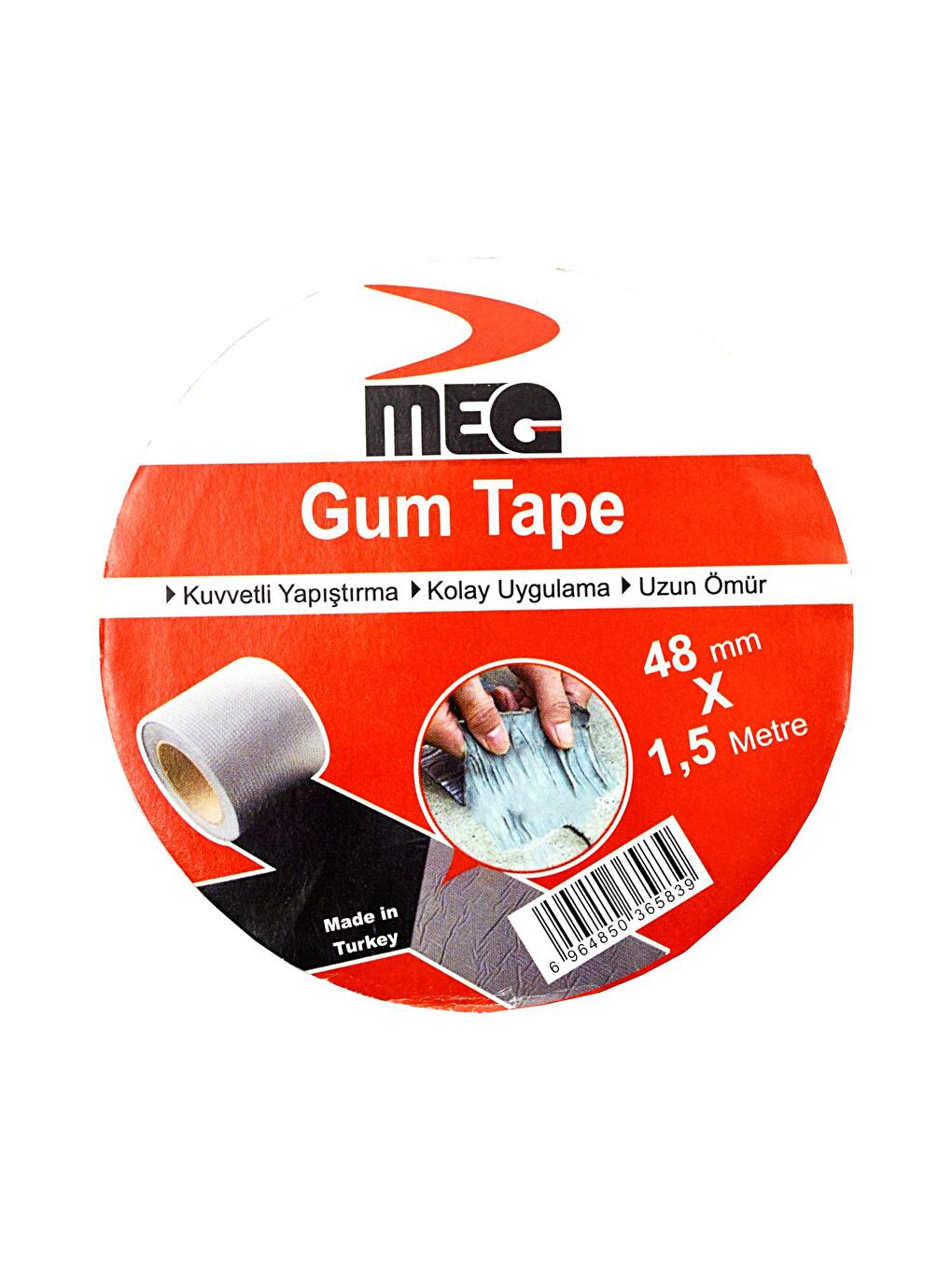 Gen-Of Gri Sakız Tamir Bandı(Gum Tape) 48Mmx1.5M 1 Adet