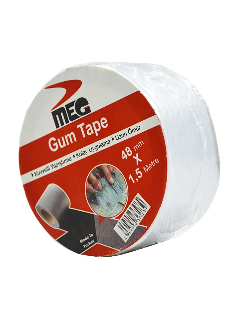 Gen-Of Gri Sakız Tamir Bandı(Gum Tape) 48Mmx1.5M 1 Adet - 1