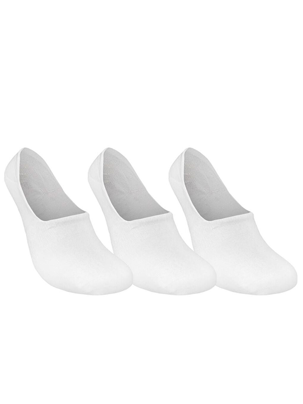 Skadi Mons Beyaz Invisible 3 Pack Unisex Beyaz Çorap