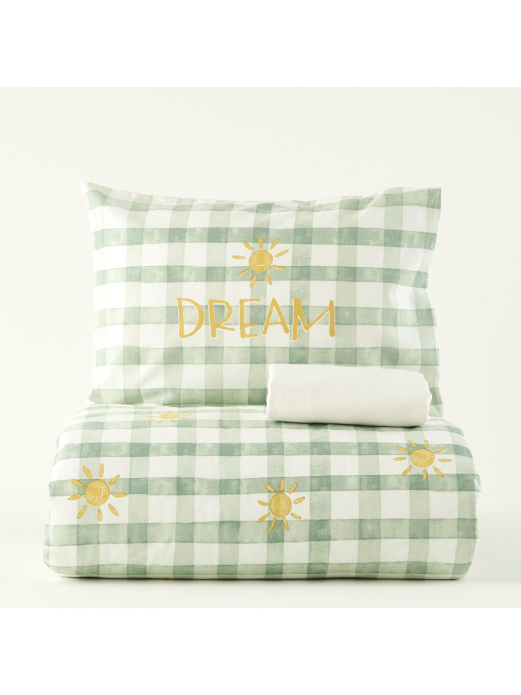 %100 Pamuk Sunshine Bebek Nevresim Takımı Yeşil (100x150 cm)-2