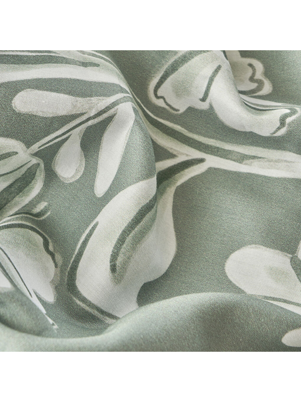 %100 Pamuk Saten Jude Çift Kişilik Nevresim Seti Yeşil (200x220 cm)-5