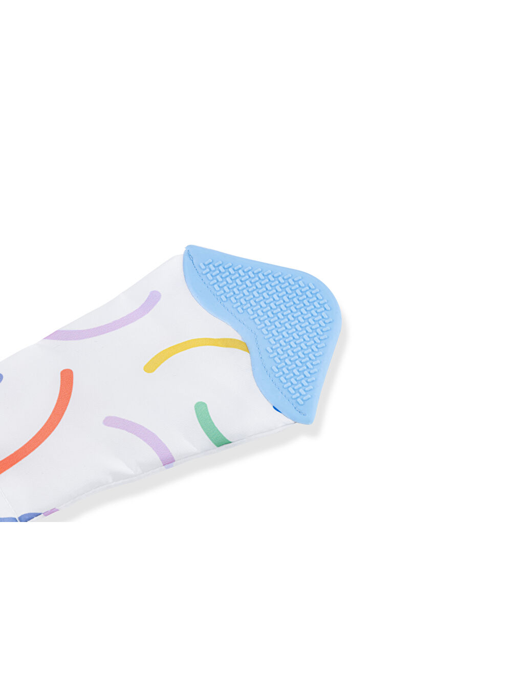 Silikon Diş Kaşıyıcı Fular & Kravat Gülen Yüz Mavi-3