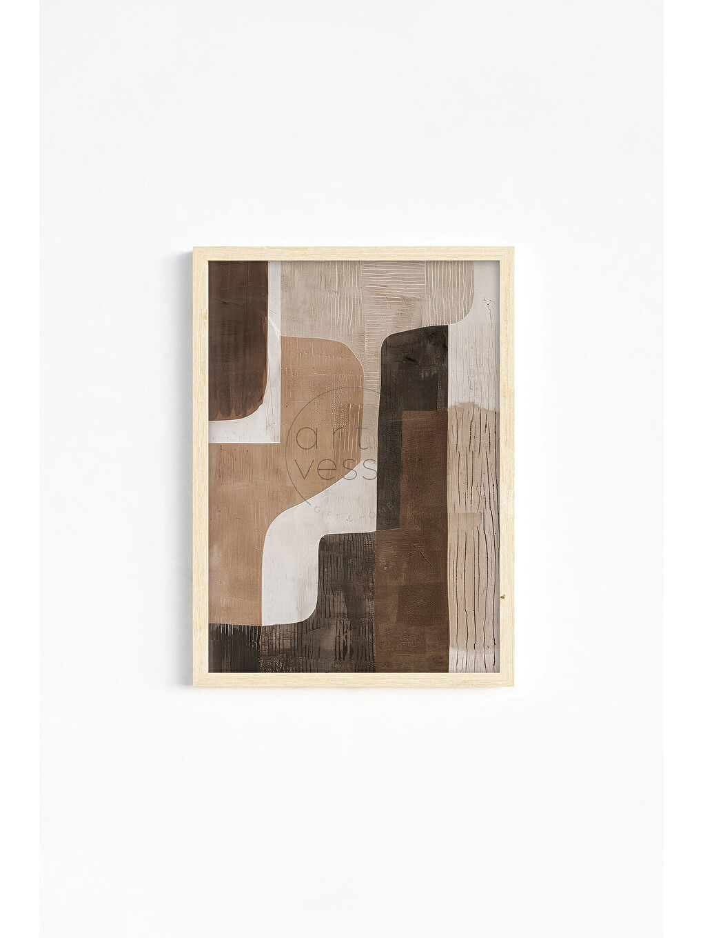 Beyaz Gerçek Ahşap Çerçeveli 3 Parça 3D Poster Tablo Seti - ERSY3SET12 - ERSY3SET12-2030-2