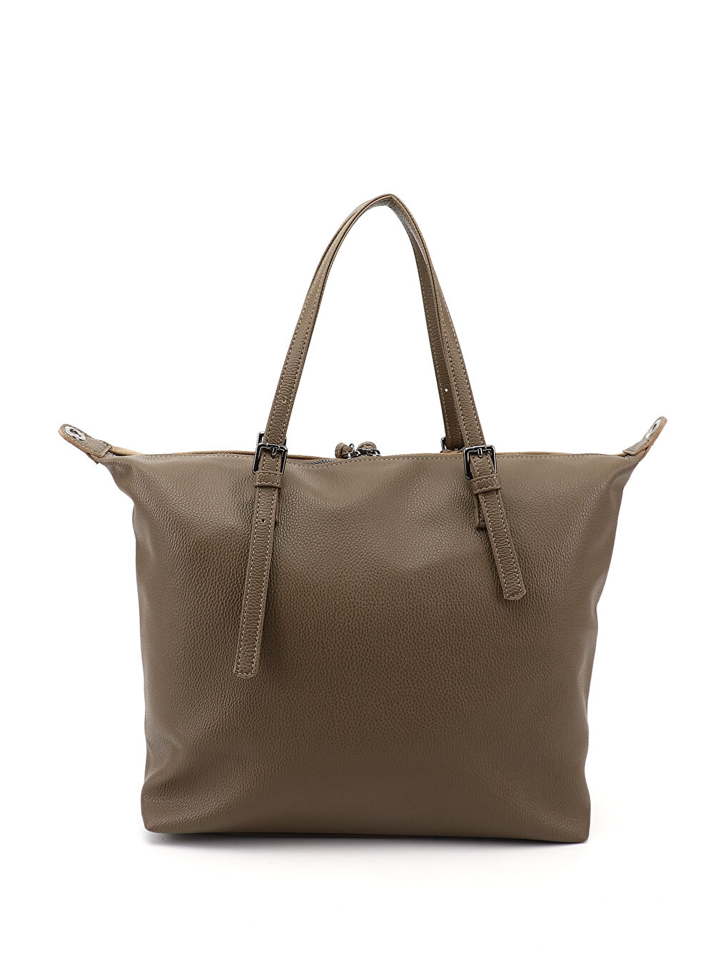 Kahverengi Kadın AÇIK VİZON Uzun Askılı El ve Omuz Çantası-3