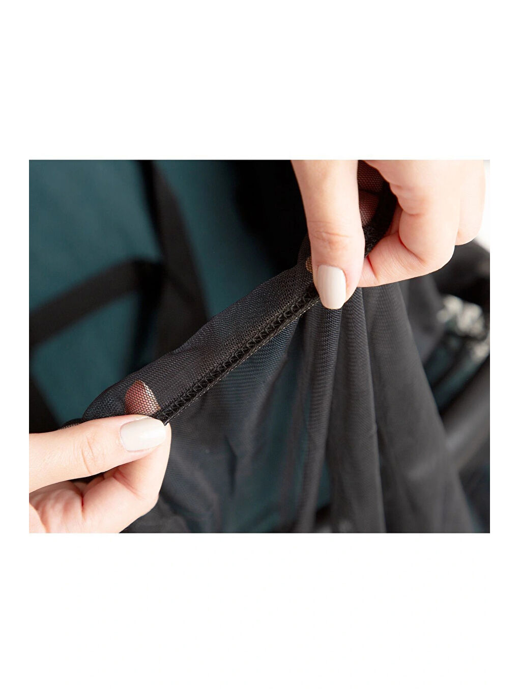 Siyah Puset Bebek Arabası Sinekliği 070-4