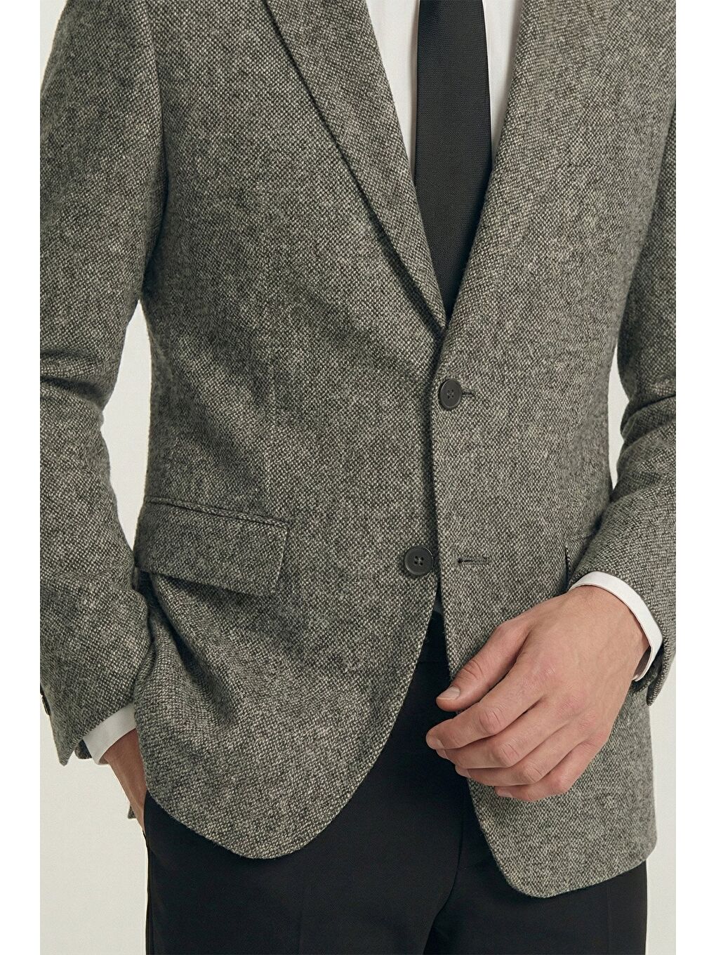 Kahverengi Erkek 4 Drop Kahve Ceket-3