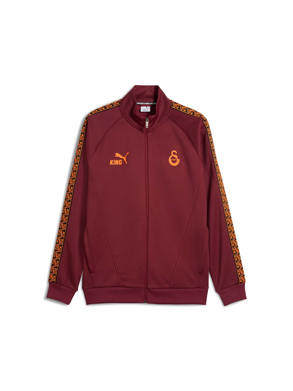 Kırmızı GALATASARAY KING Anthem Erkek Fermuarlı Sweatshirt