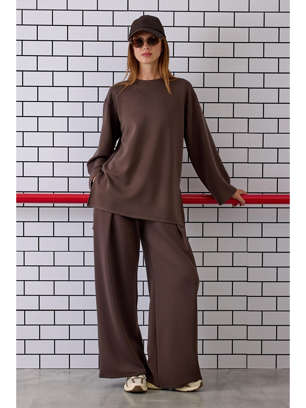 Kahverengi Modal Basic Sweat Acı Kahve