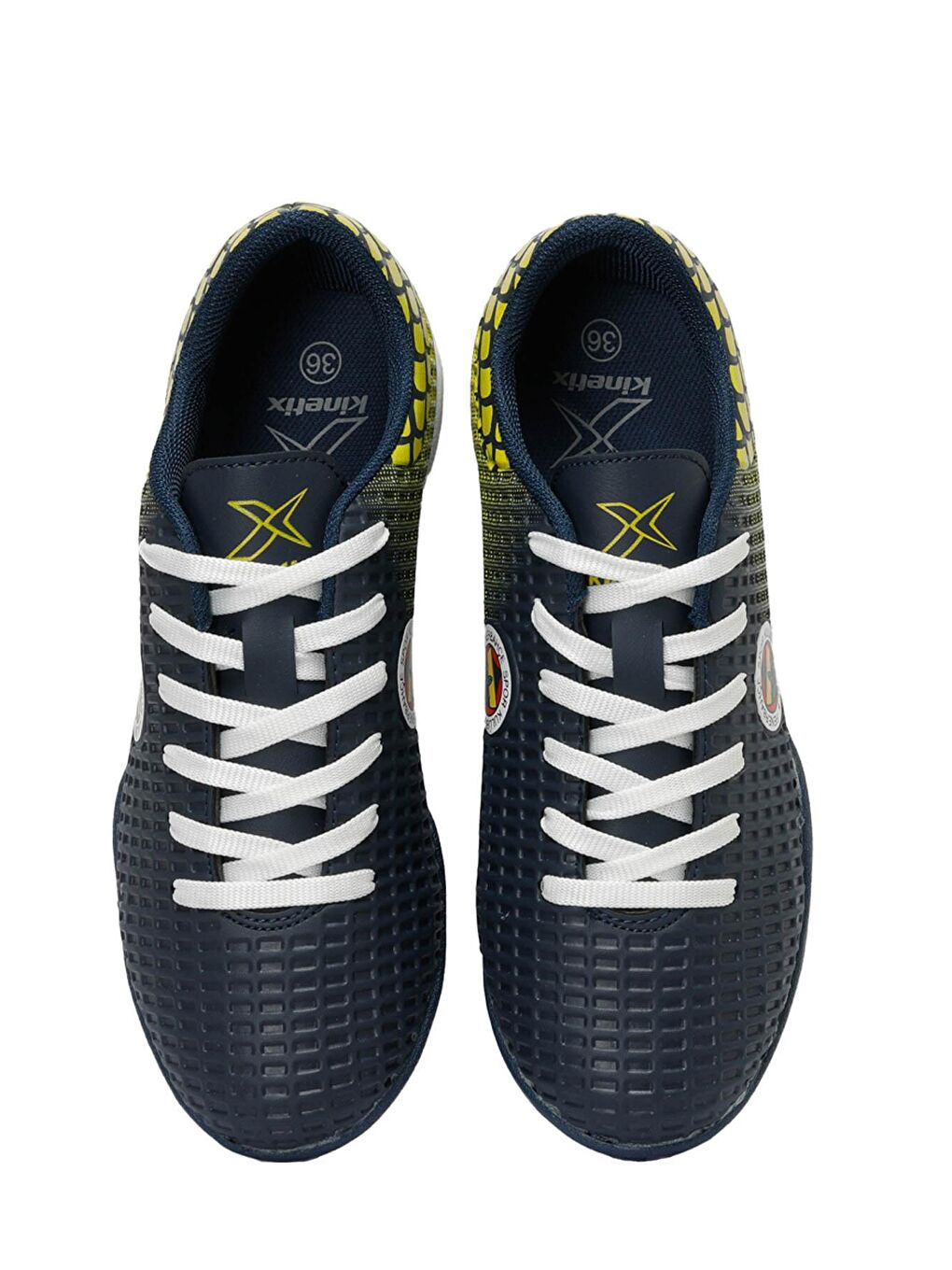 Lacivert SERGI TF  3PR Sarı GE Halı Saha Ayakkabısı-3