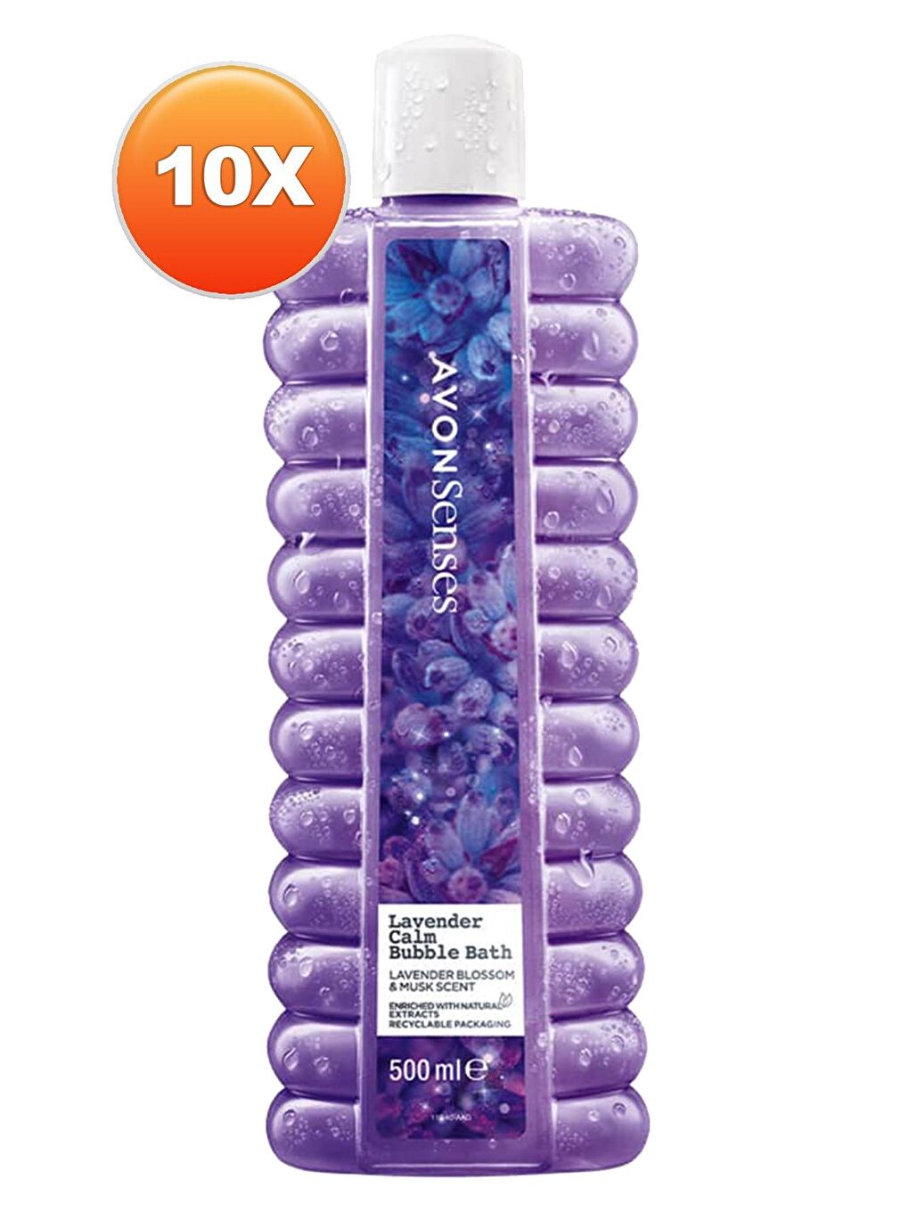 AVON Renksiz Senses Lavender Calm Lavanta Kokulu Banyo Köpüğü 500 Ml. Onlu Set - 1