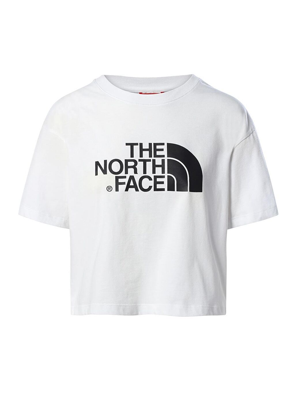 The North Face Cropped Easy Kadın Beyaz Bisiklet Yaka Tişört