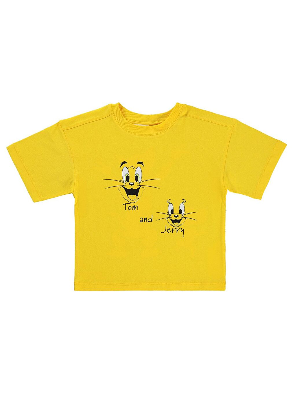 Baskılı 2-5 Yaş Tişört - Sarı 5-6 Yaş-1