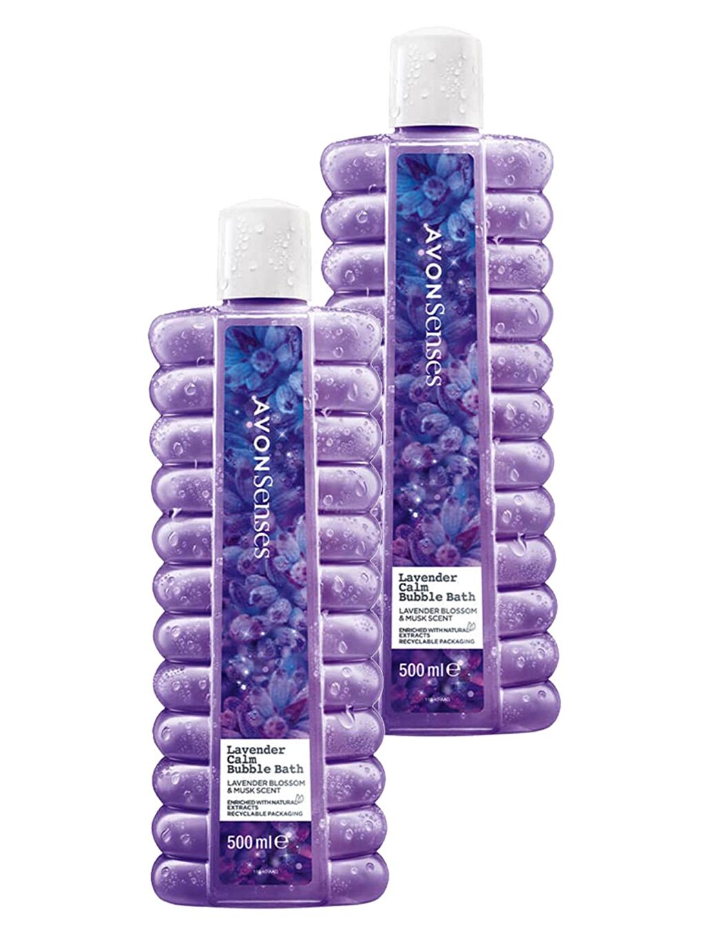 AVON Renksiz Senses Lavender Calm Lavanta Kokulu Banyo Köpüğü 500 Ml. İkili Set