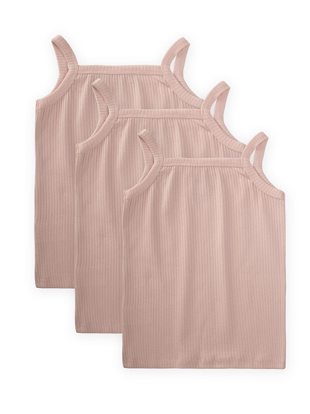 İp Askılı Atlet 2-9 Yaş Pudra Pembe