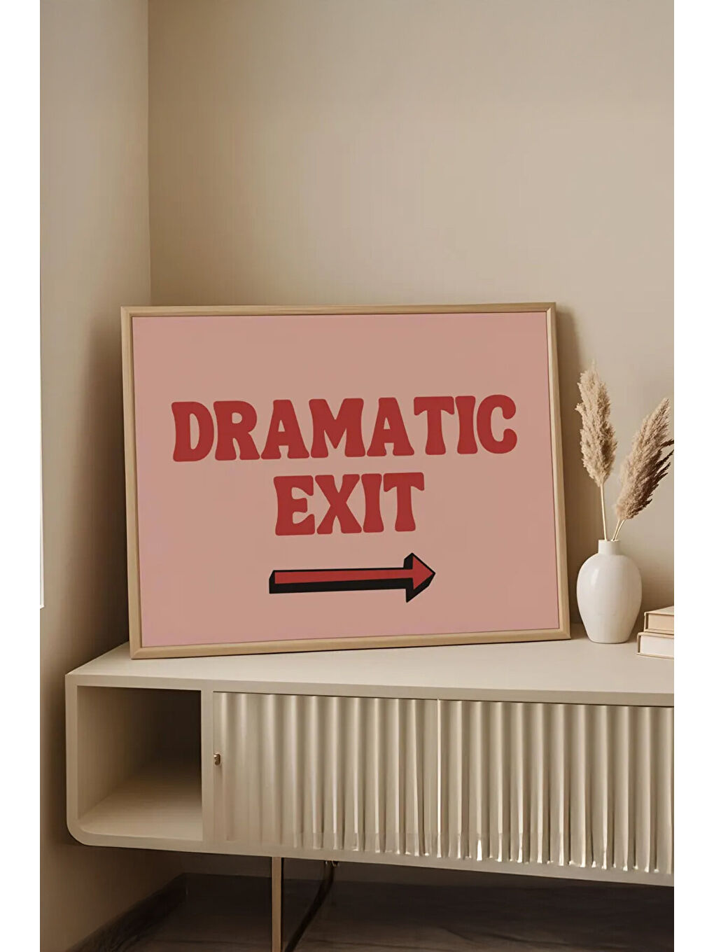 Beyaz Tek Parça Gerçek Ham Ahşap Çerçeveli Tablo - Model 1 - ARTSMDFTEK1-3348-1