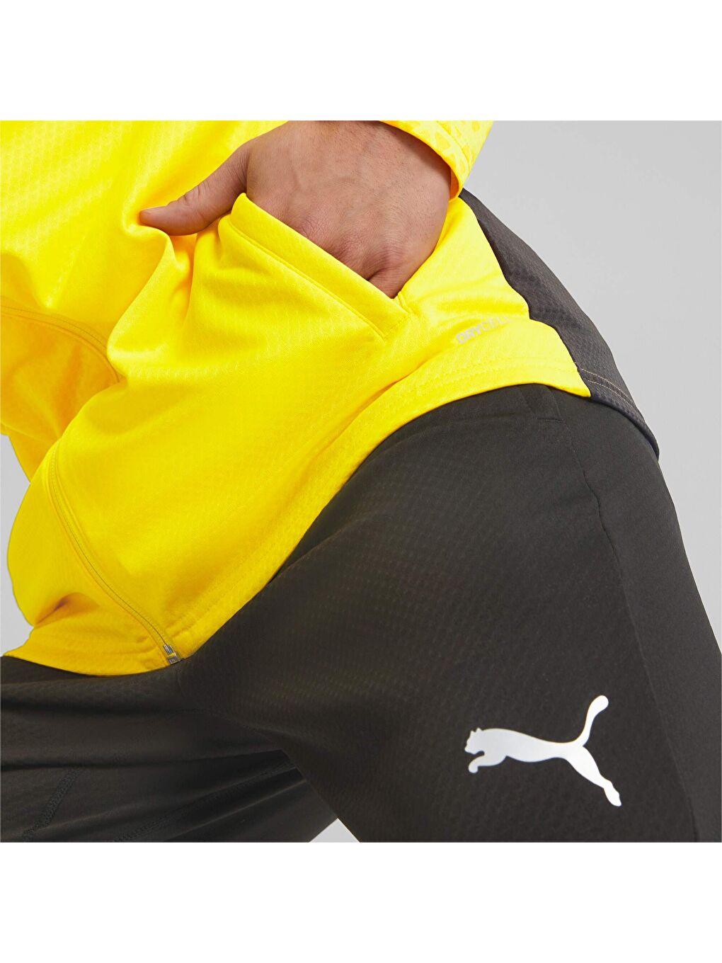 Sarı teamCUP Football Erkek Antrenman Ceketi-2