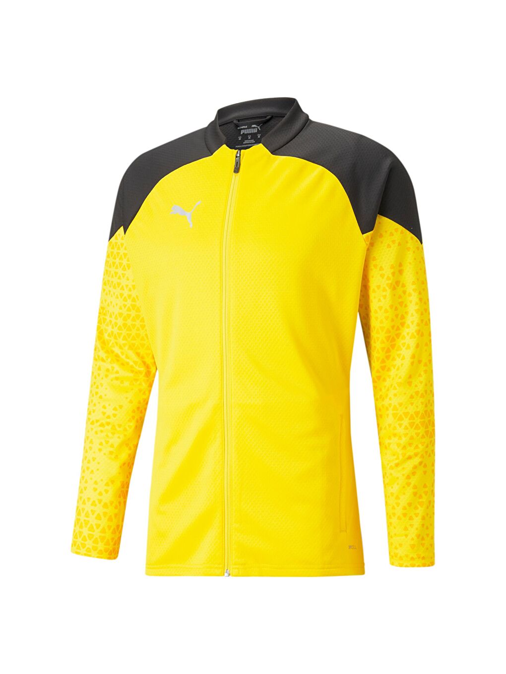 Sarı teamCUP Football Erkek Antrenman Ceketi-5