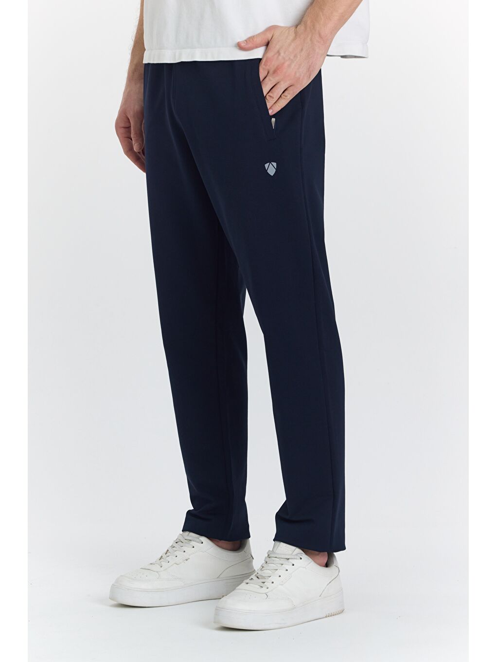 Lacivert Pamuklu Kumaş Erkek Eşofman Altı 0025