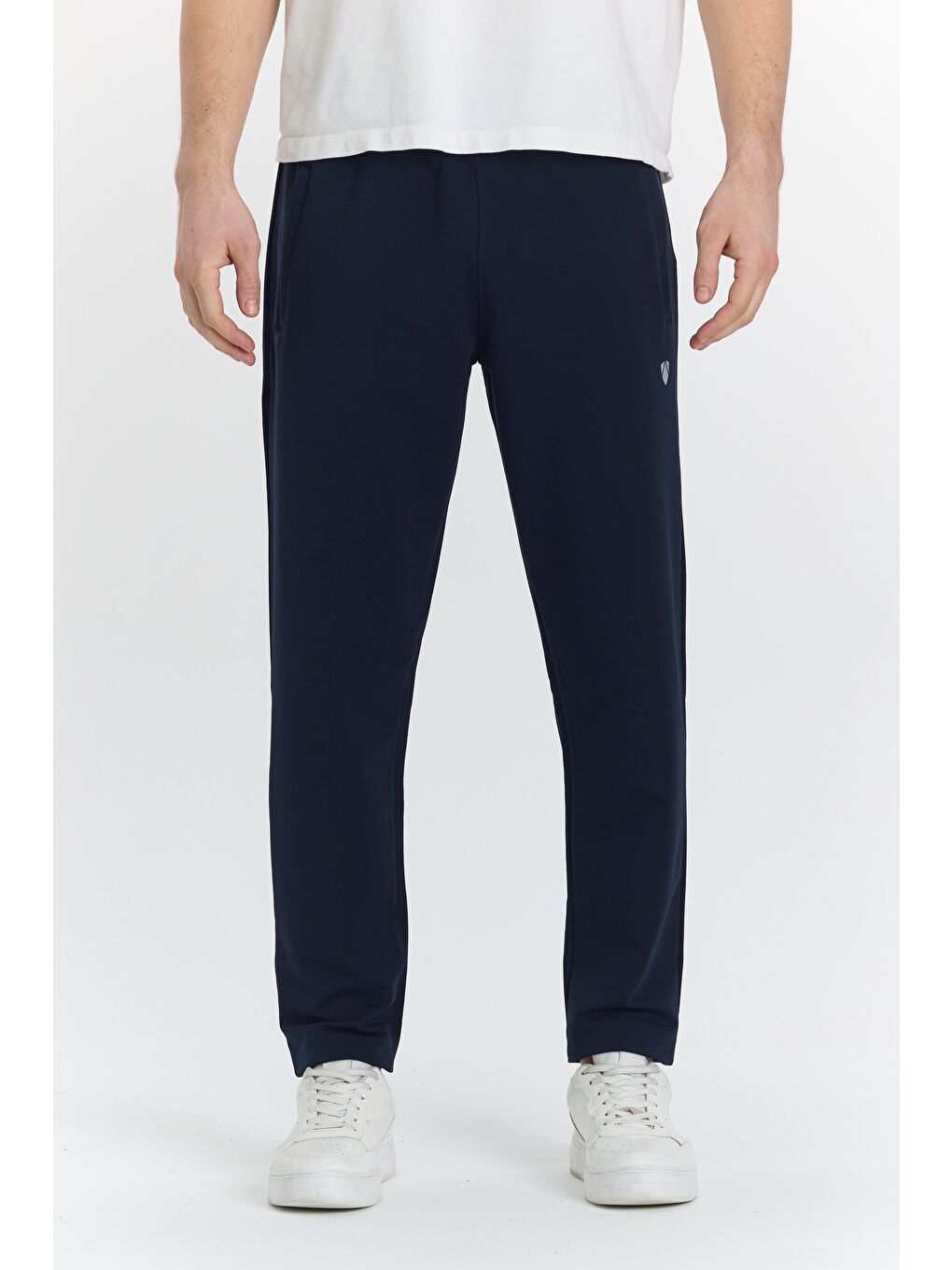 Lacivert Pamuklu Kumaş Erkek Eşofman Altı 0025-2